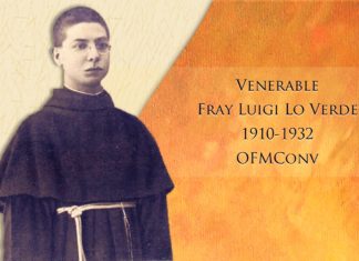 Venerable Fray Luigi (Filippo) LO VERDE, Clérigo profeso (1910-1932) LUIGI LO VERDE OFMConv