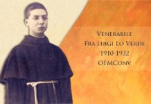 Venerabile Fra Luigi (Filippo) LO VERDE Chierico professo (1910-1932) LUIGI LO VERDE OFMConv