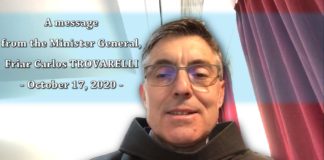 A message from the Minister General, Friar Carlos A. TROVARELLI, OFM Conv.