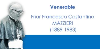 Promulgation of the Decree of Heroic Virtues of Servant of God, Friar Francesco Costantino MAZZIERI Francesco MAZZIERI