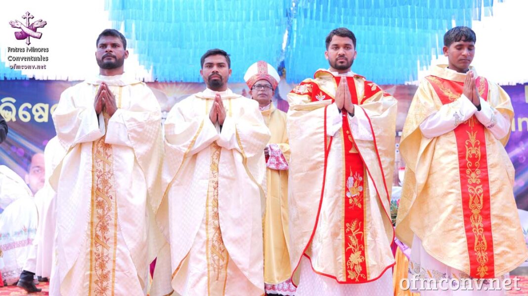 PRIESTLY ORDINATIO OF DEACONS SAROJ AND MADAN.