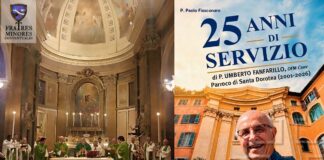 Roma: festa a Santa Dorotea per i 25 anni di pastorale parrocchiale di fra Umberto FANFARILLO Umberto FANFARILLO OFMConv
