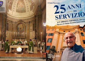 Roma: festa a Santa Dorotea per i 25 anni di pastorale parrocchiale di fra Umberto FANFARILLO Umberto FANFARILLO OFMConv